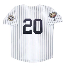 Jorge Posada 2009 New York Yankees World Series White Home Men's Jersey (S-3XL)