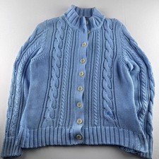 Burberry Vintage Embroidered Thick Button Dow...