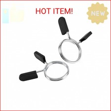 EastyGold Barbell Clips Olympic Barbell Clamps Collars 2 Inches Weight Bars Lock