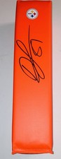 JONNU SMITH SIGNED AUTOGRAPHED PITTSBURGH STEELERS TOUCHDOWN PYLON BAS COA RARE!
