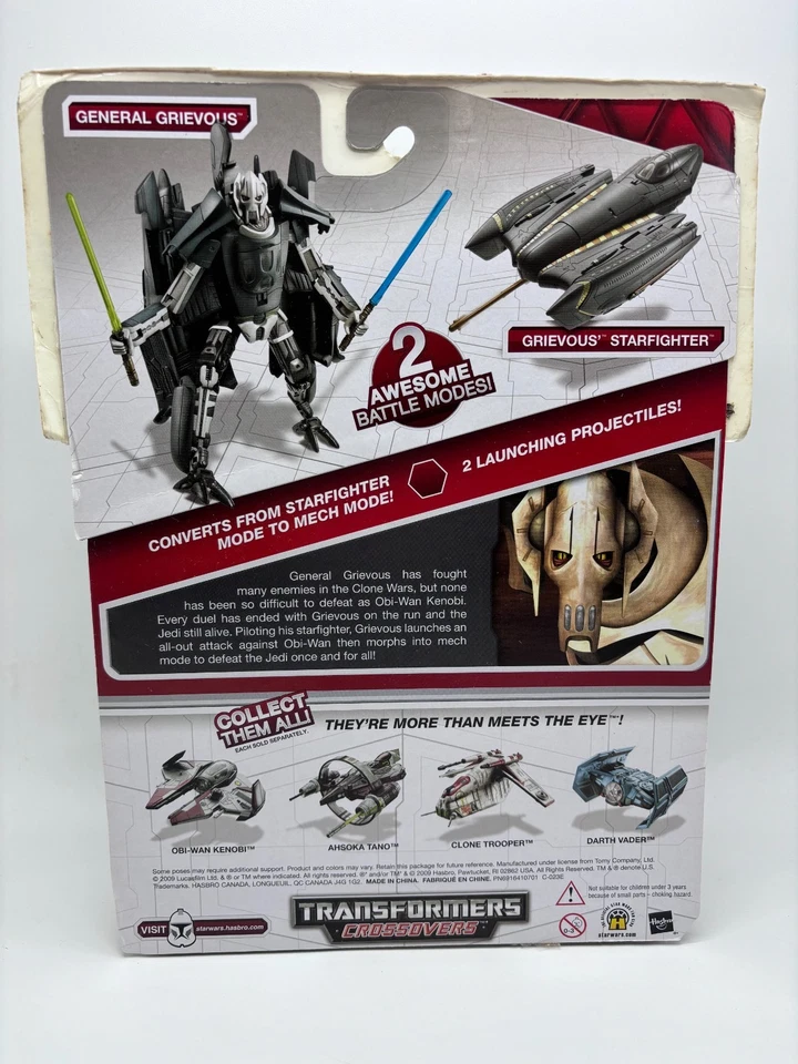 Star Wars Transformers Crossovers General Grievous & Starfighter, Hasbro 2010 - Image 3 of 3