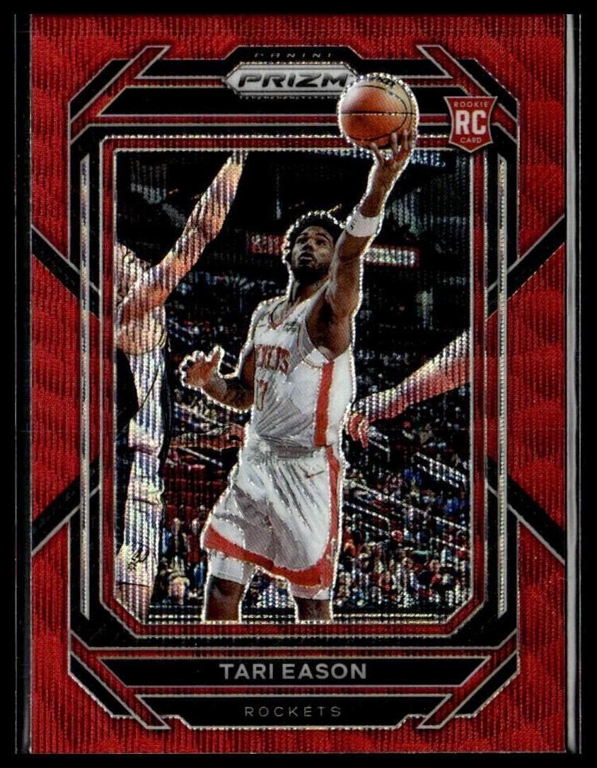 2022-23 Panini Prizm 258 Tari Eason Houston Rockets RC Red Wave