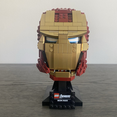 LEGO Super Heroes: Iron Man Helmet (76165) Complete Build No Manual Retired