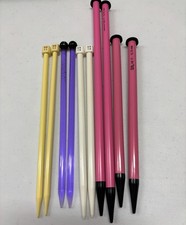 5 Pr. Knitting Needles Large Sizes Great for Blanket Yarns Fabric Strips