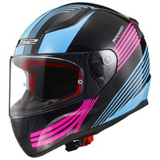 Casco integral LS2 Rapid Rad mate azul claro/rosa talla M