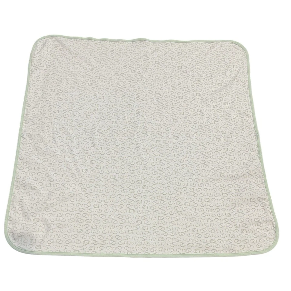 Manta de algodón elefante verde Carters preciosas primicias envoltura de recepción Foto 4 de 4