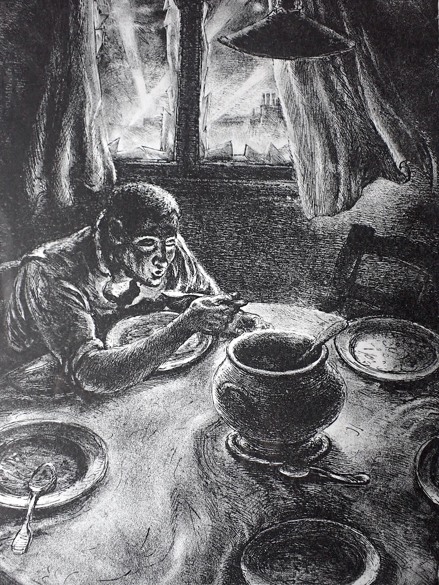 LLL! „Die gute Suppe"  Bombardierung Kriegsverbrechen Soldaten A. Paul Weber
