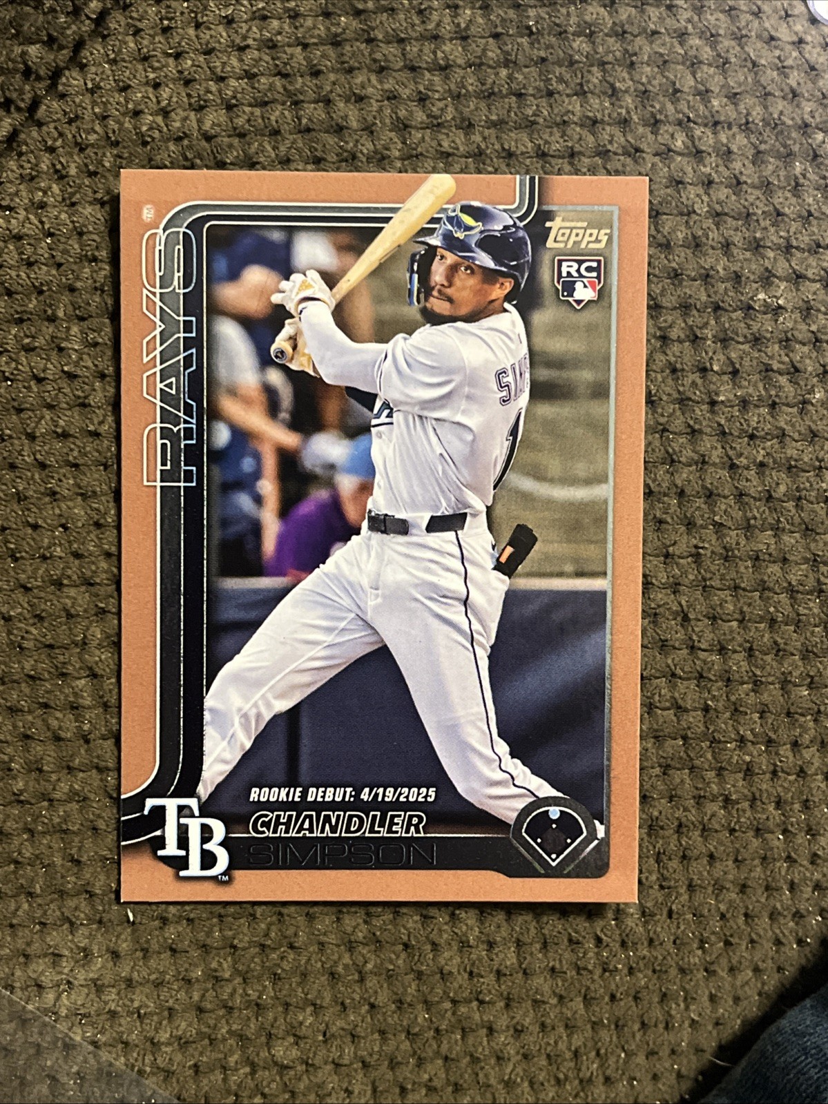 🪶2025 Topps Update Series Gold #US349 Chandler Simpson RC Rookie /2025 999