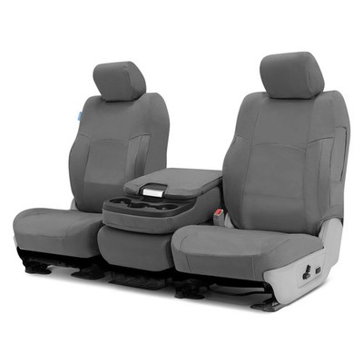 Coverking Polycotton Drill 1st Row Medium Gray Custom Seat Covers