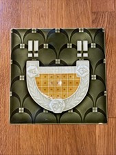 Antike Jugendstil Fliese Kachel