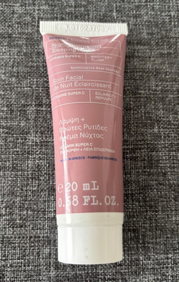   Korres Wild Rose Brightening Sleeping Facial 20ml   Nachtcreme Vitamin C NEU