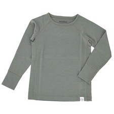 Merino Wool Base Layer for Kids - Super Soft Kids Long Sleeve 2-3T Sage