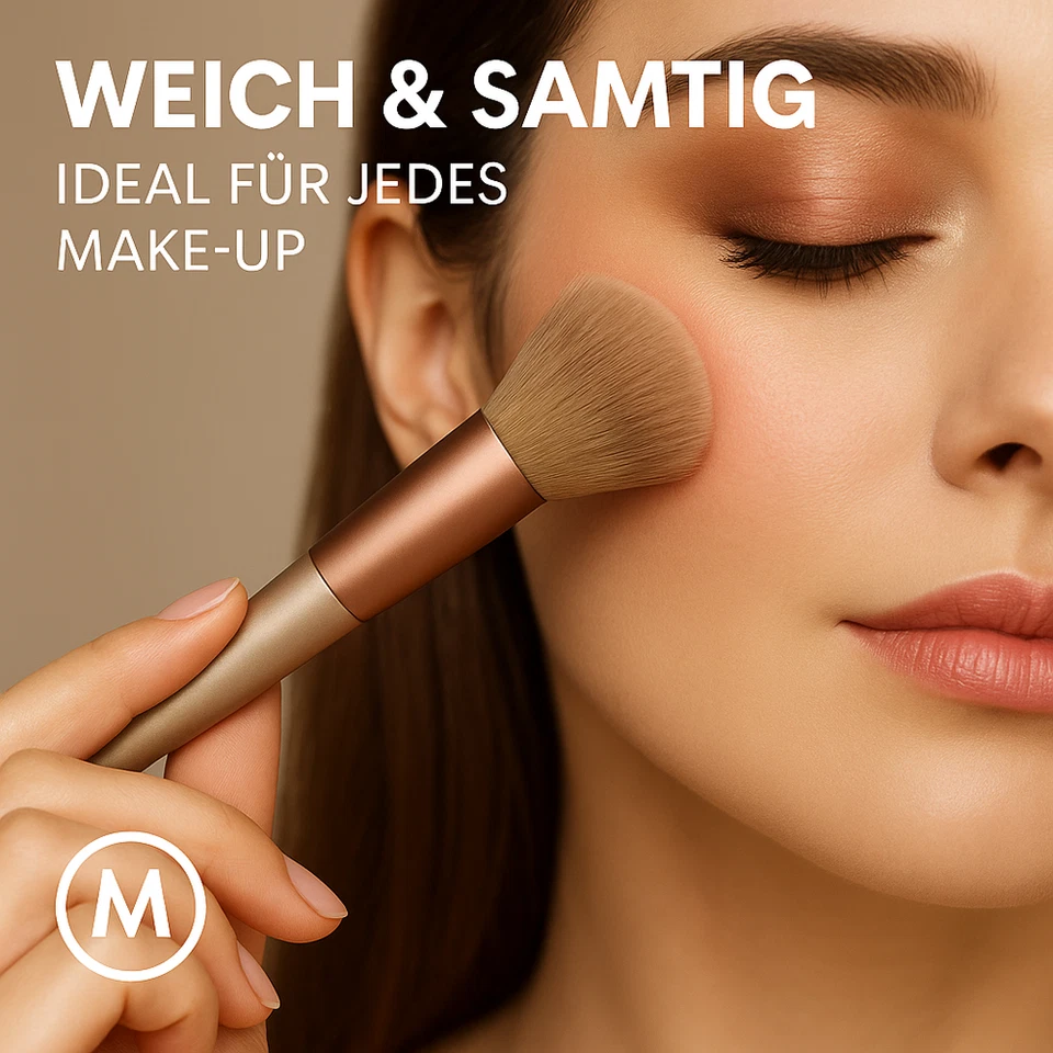 Make-up Pinselset 13-teilig weich mit Etui Lidschatten Rouge DE. - Bild 2 von 4