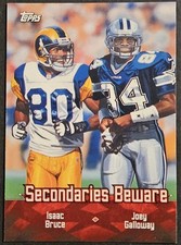 2000 Topps Combos #TC5 Isaac Bruce Joey Galloway Rams Seahawks HOF