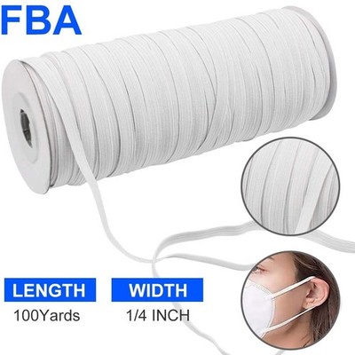 Elastic Bands for Sewing 1/4 Inch X 100 Yards, Stretchy Elastic String for...