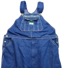 Liberty Denim Bib Overalls Classic Workwear Men 49x30 Blue Cotton Utility Pants