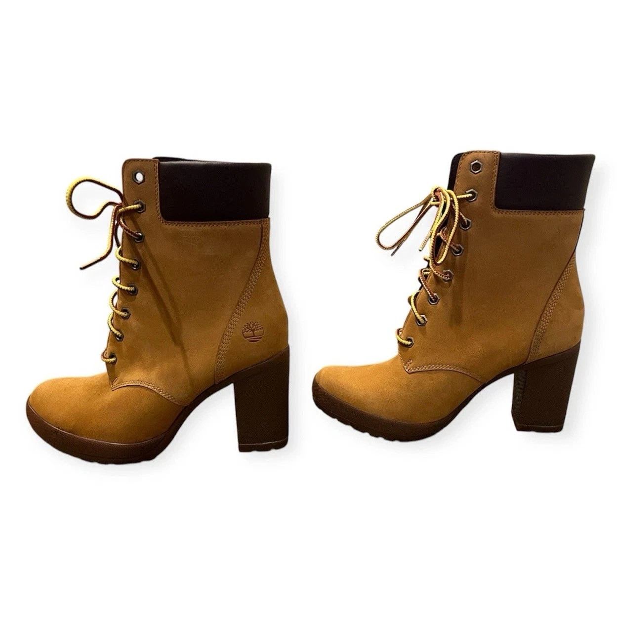 Stivali donna Timberland Glancy 6” grano nabuk marrone scamosciato nuovi senza etichette taglia 7 5