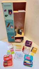 Our Generation Classroom Cool School Locker Set W/50 Assorted Accessories