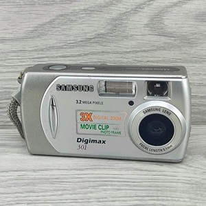 Samsung Digital Camera Digimax 301 3.2MP Silver Tested