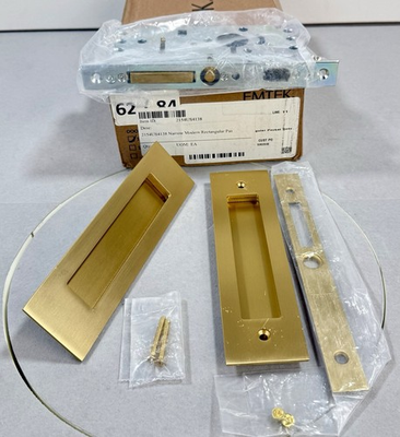 #ad Emtek 2154US4 Narrow Passage Mortise Pocket Door Pull for 1 3 8quot; Thick Doors $155.76