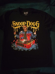 Dogg Supply by Snoop Dogg T-Shirt Mens Black Logo Drip Graphic DJ Tee MED.