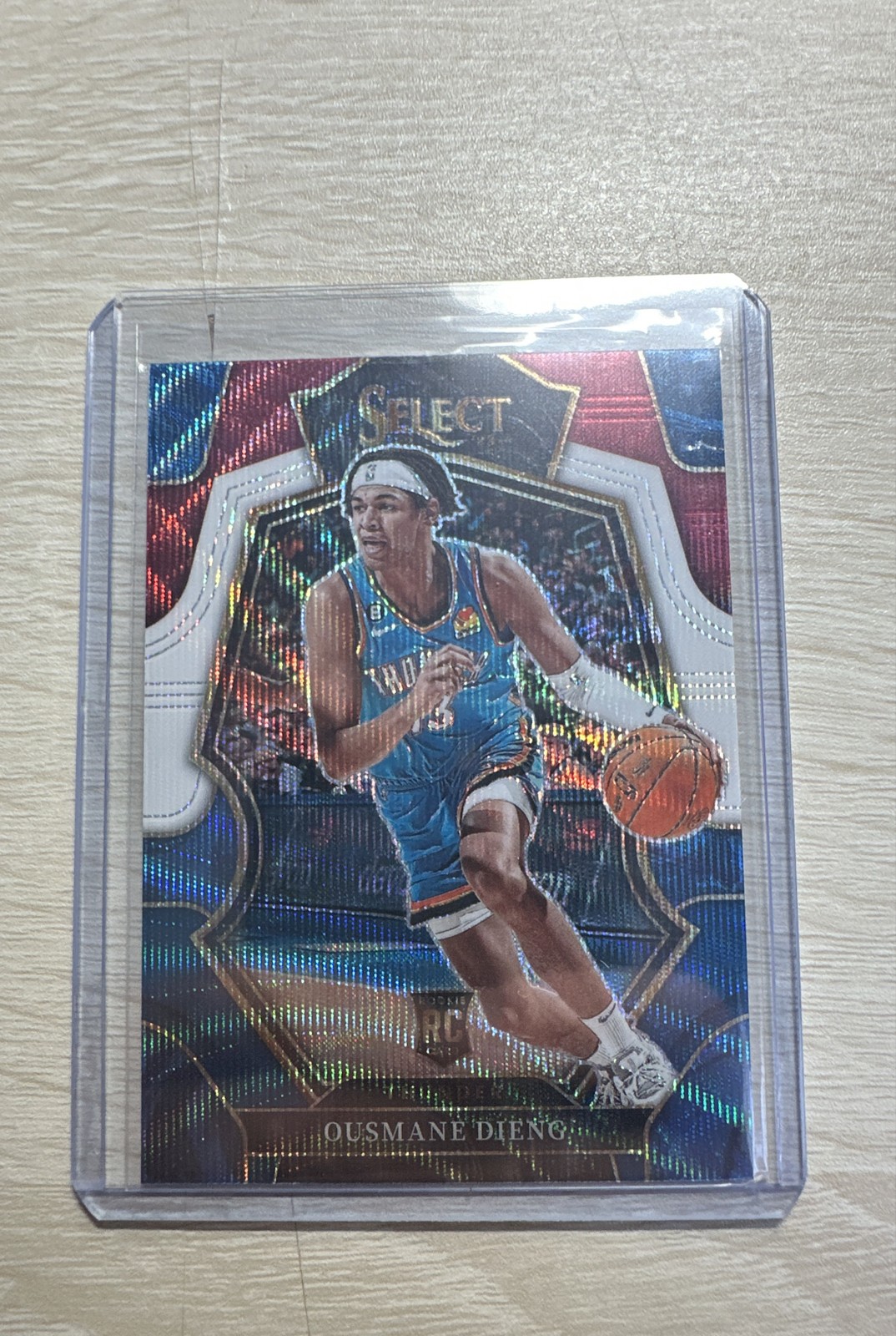 2022-23 Panini Select - Premier Level Ousmane Dieng #190 Tri-Color Prizm (RC)