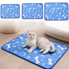 Tapis Rafraîchissant Respirant en Polyester Soie Glacée pour Chiens et Chats