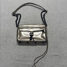 Rebecca Minkoff champagne metallic crossbody bag