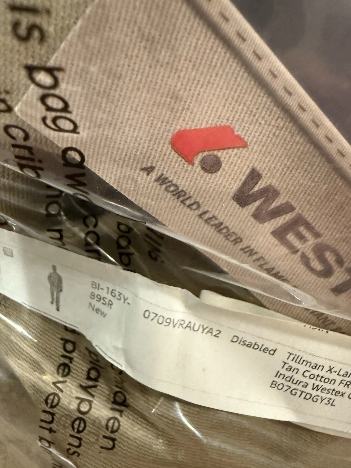 NWT Neesewear Flame Resistant Coveralls Westex Indura Khaki XL - product detail image 2