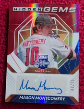 MASON MONTGOMERY 2021 Panini Elite Extra - Hidden Gems #HG-MM RWB /25 (AU, RC)