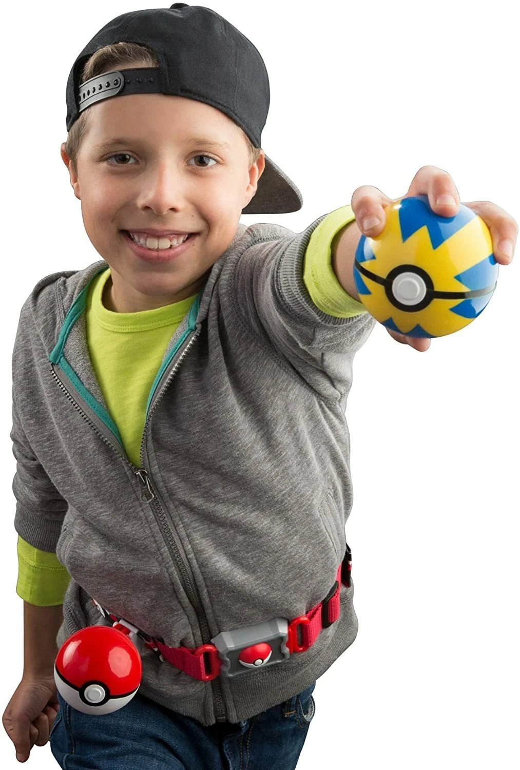 Pokemon Clip 'N' Carry Poke Ball and Quick Ball Belt - Pikachu Tomy **NEW**