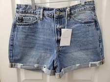 KanCan Denim Shorts Distressed High Rise 9/28 Zipper Fly NEW with Tags