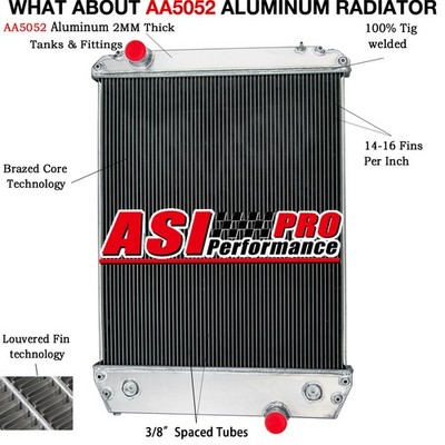 3 Core Radiator Fit Thomas School Bus FL50/60/70/80 Frightliner Chassis 1AH0010S