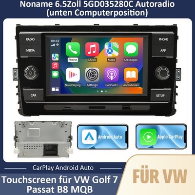Für VW GOLF 7 7.5 GTR Passat B8 Tiguan L Android Auto Carplay Autoradio MIB 280C