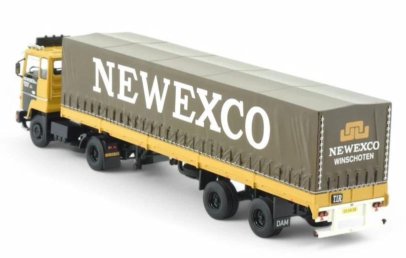 TEKNO, FORD 4x2 con rimorchio coperto 2 assi NEWEXCO, 1/50,  TEK84844 - Immagine 2 di 4