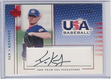 2004-05 UPPER DECK USA BASEBALL SIGNATURES BLACK IAN KENNEDY AUTO AUTOGRAPH /595