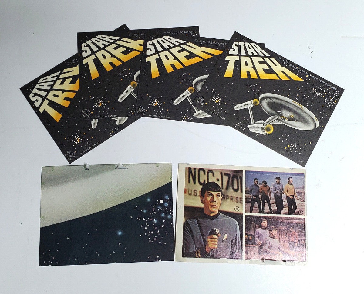 Original 1975 Star Trek Morris Sticker/Puzzle Sealed Packs &/or