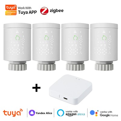 Tuya Zigbee SMART Heizkörper Thermostat Set Ventil Heizung Alexa Google WLAN App