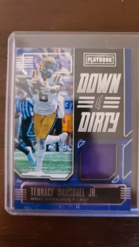 2021 Chronicles Draft Picks Football Terrace Marshall Jr.  Down & Dirty Patch