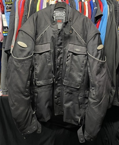 Cortech Accelerator Motorcycle Tour Master Jacket Size XL/46 Pre Owned Has Rips