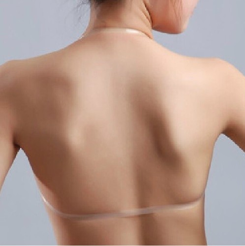 Soutien-gorge invisible auto-adhésif, soutien-gorge en silicone avec 3 sangles - Picture 5 of 6
