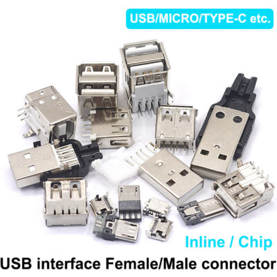 MINI-USBInterface Square Port MICRO-Socket A Type B USB Female/Male-type-c