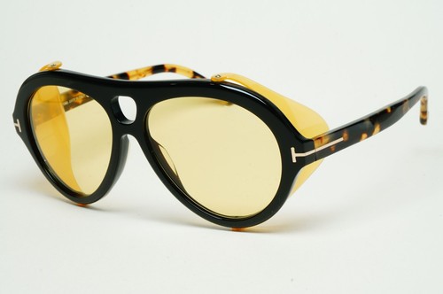 Tom Ford Sonnenbrille Neughman schwarz braun gelb Seitenschilde FT0882 TF 882 01E - Bild 8 von 12