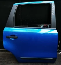 NISSAN NOTE 07-08-09-10-11-12 DRIVER SIDE REAR BARE DOOR SHELL BLUE