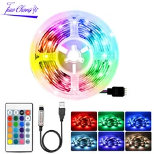 5V 5050 RGB LED Strip+24Key RGB  controller IR Control TV Background Decoration