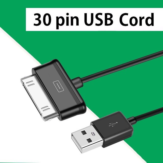 30 Pin USB Data Sync Cord Tablet Charger Charging Cable Fit For Samsung