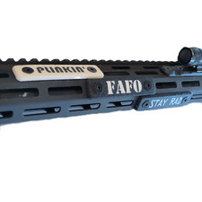 Custom Text M-LOK Rail Cover 2 Slot 3.14"/80mm High Temp Textured Rail Cover