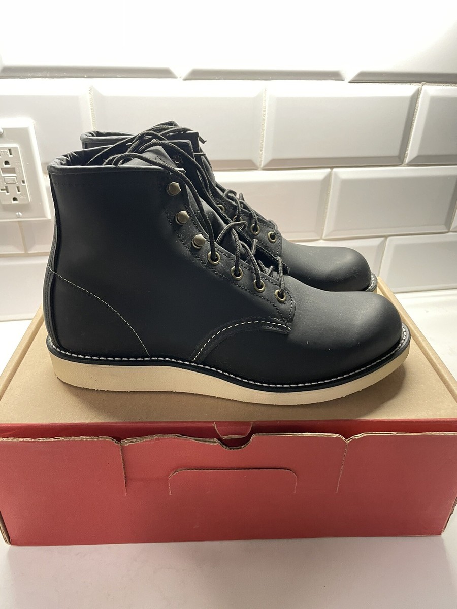 Red Wing 2951 ROVER Black Harness Cushion Crepe Sole Heritage Boots Sz