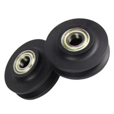 2PCS Sliding Gate Roller Pressure Bearing Nylon Rail Wheel Inverted Track Wheel