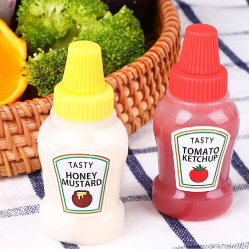 Mini Tomato Gravy Boat Salad Dressing Oil Spray Bottle Ketchup Honey Mustard-ca - Picture 1 of 8